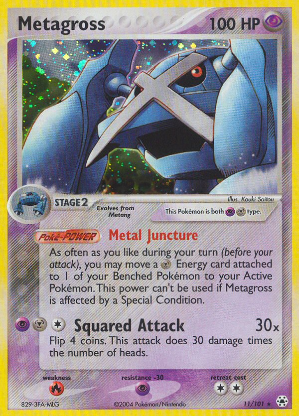 EX Hidden Legends Holo Metagross #11/101